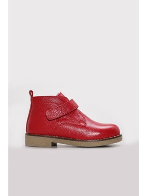 Fast Step Hakiki Deri Kürklü  Unisex Çocuk Klasik Bot 257KFA2023