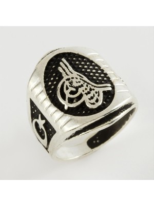 Marsilyan Tuğra Metal Erkek Yüzük