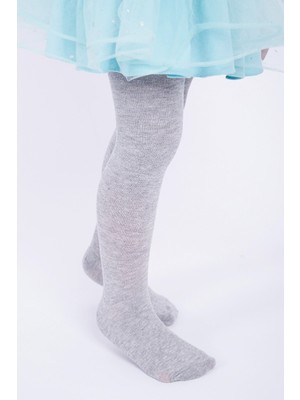 Marsilyan Kız Çocuk Pamuklu Külotlu Çorap Gri