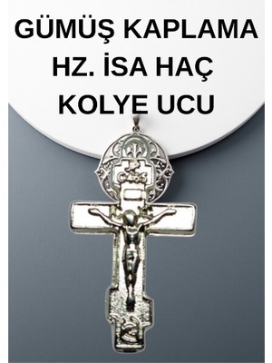 Gümüş Kaplama Hz. Isa Haç Kolye Ucu