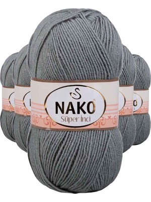 Marsilyan 5 Adet Süper Inci El Örgü Ipi 100 gr Pastel Yeşil 11537