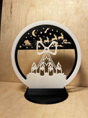 Szd Design Geometrik Desenli Yılbaşı Masa Üstü Dekoratif Obje