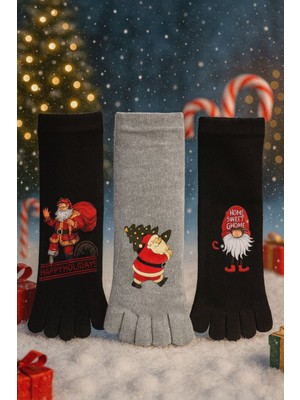 Bambu Parmaklı Yılbaşıçorabı 3'lüpaket