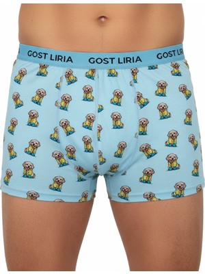 GOST LİRİA Cute Dog Desenli Erkek Boxer