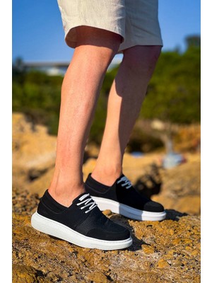 Mirelle Bağcıklı Siyah Günlük Erkek Ayakkabı