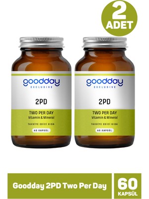 Goodday 2pd Two Per Day 60 Kapsül 2 Adet