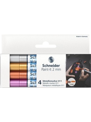 Storemax Metallicmarker 4er Set (Set 2, Strichstärke 2 Mm, Neue Pigmenhnologie, Starker Glitzereffekt) Silber, Golt, Kupfer,
