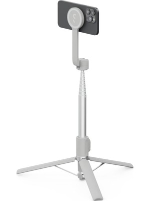 Shiftcam Snapstand Max Manyetik Selfie Çubuğu & Tripod, Kompakt, Katlanabilir ve Uzatılabilir, Manyetik Bluetooth Kumanda
