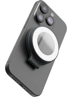 Shiftcam Snappocket Light LED Selfie Ring Işık, 4 Parlaklık Seviyesi, Dahili Batarya, Manyetik Telefon Montajı, Katlanabilir Tasarım