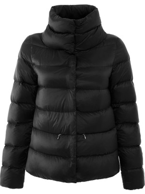 Penelope %100 Kaz Tüyü Fiora Kadın Kısa Mont - Siyah S