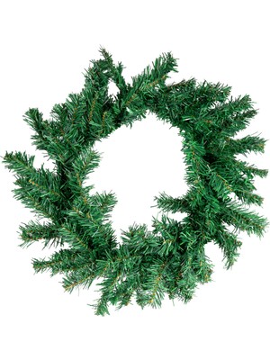 Empressco Yeşil 40 cm Çam Dallı Sade Kapı Süsü, Yılbaşı Için Şık Dekorasyon Seçeneği