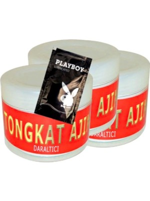 Süper Tongkat Ajimat 3lü Adet Madura Kadın Özel Pres Kremi 100 ml + 1 Adet Jel Hediye