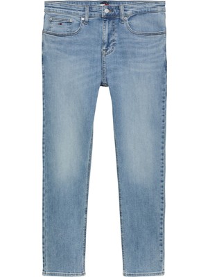 Tommy Hilfiger Austın Slım Tprd BI0216 Co Erkek Mavi Denim Pantolon - DM0DM21033