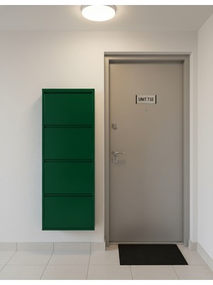 Meyora 4'lü Metal Ayakkabılık - Yeşil