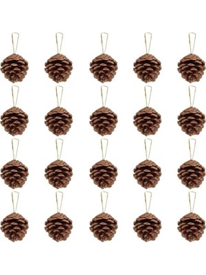 Empressco Kozalak Süsü 36 Adet, Yılbaşı Ağacı Dekorasyonu, Doğal ve Şık Tasarım