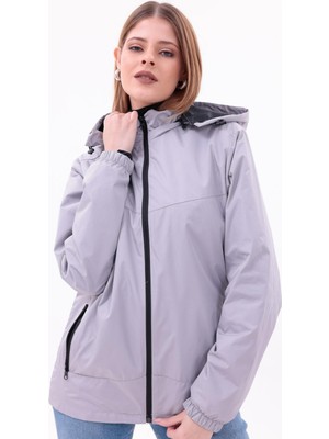 Freemen Kadın Çıkarılabilir Kapşonlu Yağmurluk