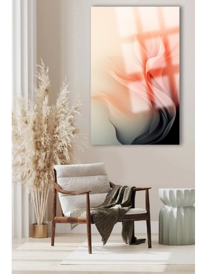 Marsilyan Ultra Yüksek Çözünürlüklü Cam Çiçek Tüyü Tablosu Kırılmaz Cam Tablo Ev, Salon, Hediyesi