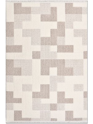 Halımax Crea Halı Marjin MJ03K Yumuşak Silinebilir Salon Yatak Odası Koridor Halısı Yolluk