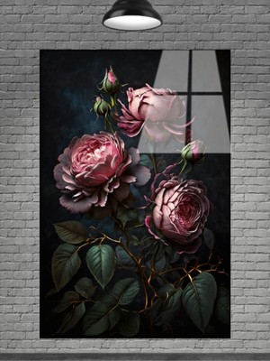 Marsilyan Çiçek Cam Tablo Sevilen Seriler