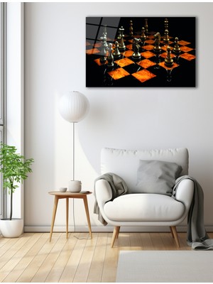 Marsilyan Satranç Cam Tablo