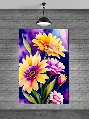 Marsilyan Çiçek Cam Tablo Sevilen Seriler