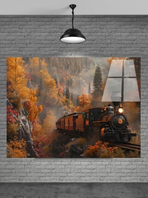 Marsilyan Tren Cam Tablo Ev Dekorasyon,balkon Dekorasyonu,dekoratif,duvar Tablo,mutfak Tablo