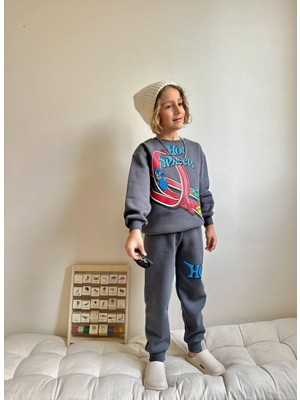 Miniko Kids Erkek Çocuk Hot Wheels 3 Iplik Eşofman Takımı