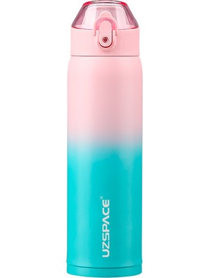 Uzspace 680 ml Yalıtımlı Paslanmaz Çelik Termos Gradyan Pembe