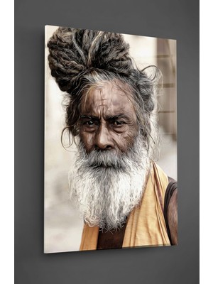 Marsilyan Sadhu Çizim Cam Tablo