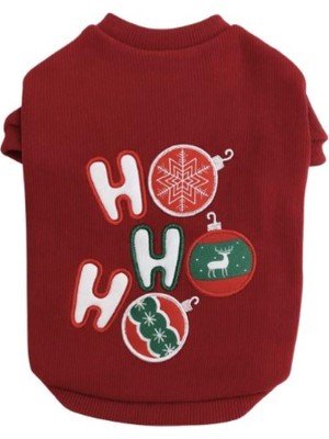 Gedyco Hohoho Bordo Küçük Irk Köpek Likralı Sweatshirt