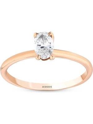 Assos Pırlanta 0.40 Karat Pırlanta Tektaş Yüzük