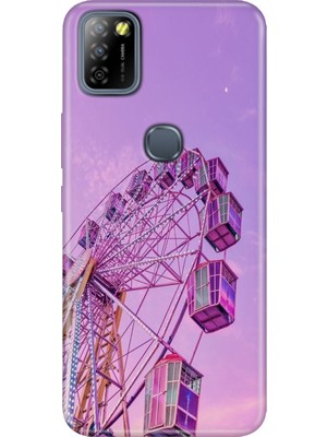 Senada Infinix Smart 5 Kılıf Desenli Baskılı Tpu Rubber Kapak Dönme Dolap