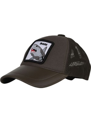 Bueno Shoes Yeşil Deri-Kumaş-Shark Erkek Şapka 01MSPK1004 01MSPK1004