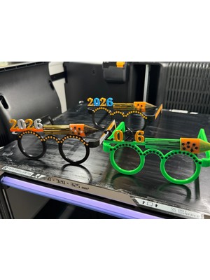 Szd Design 2026 Yılbaşı Parti Gözlüğü Renkli Tasarım ile Sınırlı Stok Parti ve Dekorasyon İçin