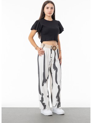 Asortix Kız Çocuk %100 Pamuklu Fitilli Model Alt-Üst TAKIM-AÜT-0036