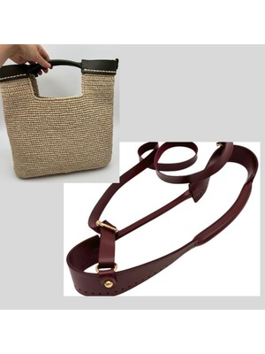 Angel Çanta Aksesuar Tutma Saplı Model Çanta Yapım Aparatı Bordo Renk Light Gold Metalli