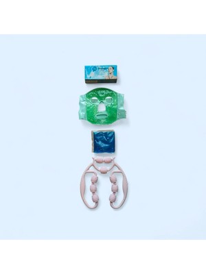 Mepura Yüz Maskesi Cilt Bakım Seti - Maske, Buz Küresi, Termo Jel ve Selülit Masaj Aleti