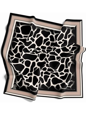 Violla Kristal Taş Desenli Bej Renkli 90X90 Eşarp (Ipek Içermez) Dikim Şekli : El Dikişi