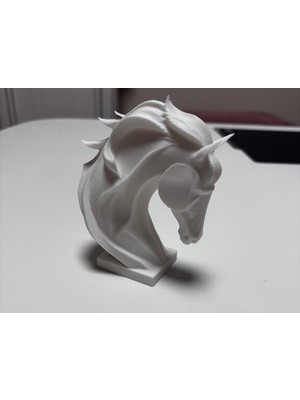 TSC 13CM At Yüz Silüeti – Minimalist Dekor Biblosu – Ev ve Ofis Için Şık Tasarım