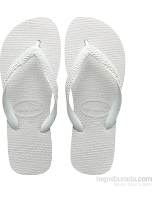 Havaianas Top Kadın Terlik Beyaz Renk Günlük Kullanım İçin Konforlu Esnek Kauçuk