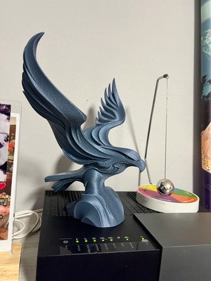TSC Premium 15 cm Kartal Figürü Ofis ve Ev Için Şık Pla Masaüstü Heykelcik