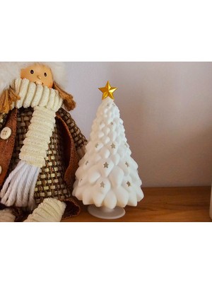 My Çiçekçim Işıklı 3D Baskı Yılbaşı Ağacı Dekoru | Masaüstü Gece Lambası ve Yeni Yıl Süsleme Ürünü