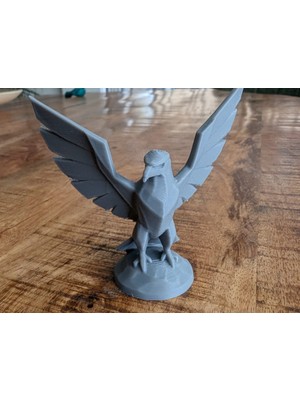 TSC 15CM Kanatlı Kartal Masa Üstü Figürü – Şık Pla Model – Modern Ev Ofis Için Dekor