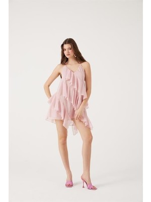 Markano Lea Elbise Pembe