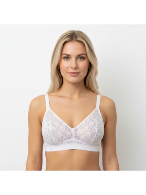 Bonbon Kadın Tül Dantelli Balensiz Spor Sütyen BB2100