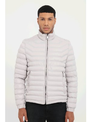 Dufy Taş Kapitone Slim Fit Erkek Mont