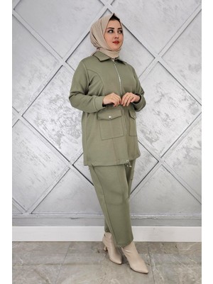 Pys Giyim Kadın Çıt Çıt Fermuarlı Tesettür Takım