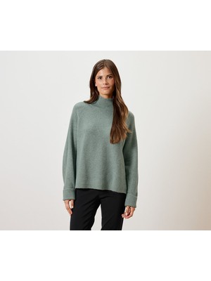 Tchibo Kadın Kazak, Dik Yaka, Adaçayı