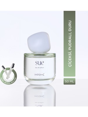 Imprime Sue Edp Kadın Parfüm 50ML | Çiçeksi & Pudralı | Şakayık, Limon, Gül, Müge, Manolya, Misk
