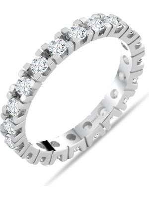 Keops Pırlanta E Renk 0.90 Karat Pırlanta Tamtur Kare Yüzük - Idl Sertifikalı